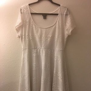 White lace- yet practical torrid dress